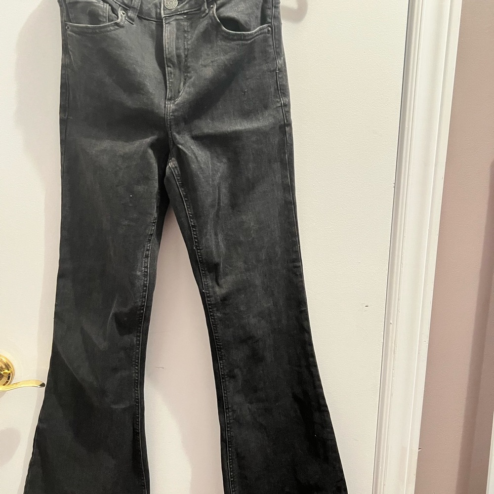 Garage Black Flare Leg Jeans